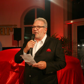 ken gorin speaking at an event for the collection