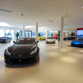 THE COLLECTION Ferrari showroom