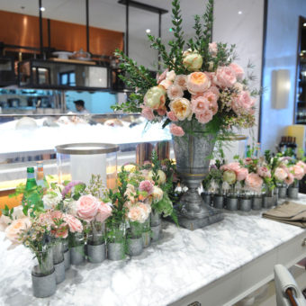 floral display at For The Love of Beautiful: Laura’s Lunch