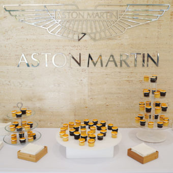 Rise and Drive Cupcakes in Aston Martin Showroom