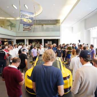Porsche showroom at Das Renn Treffen Weekend 2019