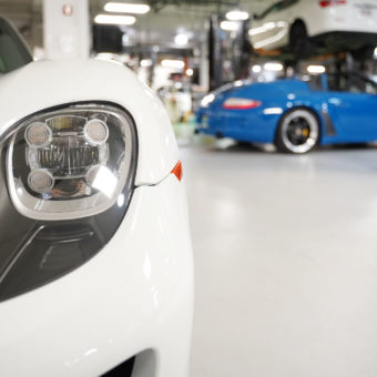 Porsches showroom at Das Renn Treffen Weekend 2019