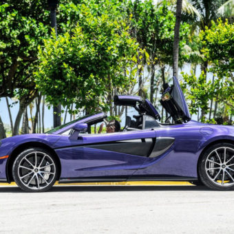 Rachael Proctor Summer of Diane driving McLaren 570S Spider from THE COLLECTION
