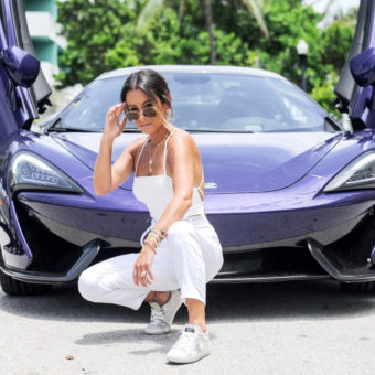 Rachael Proctor Summer of Diane driving McLaren 570S Spider from THE COLLECTION